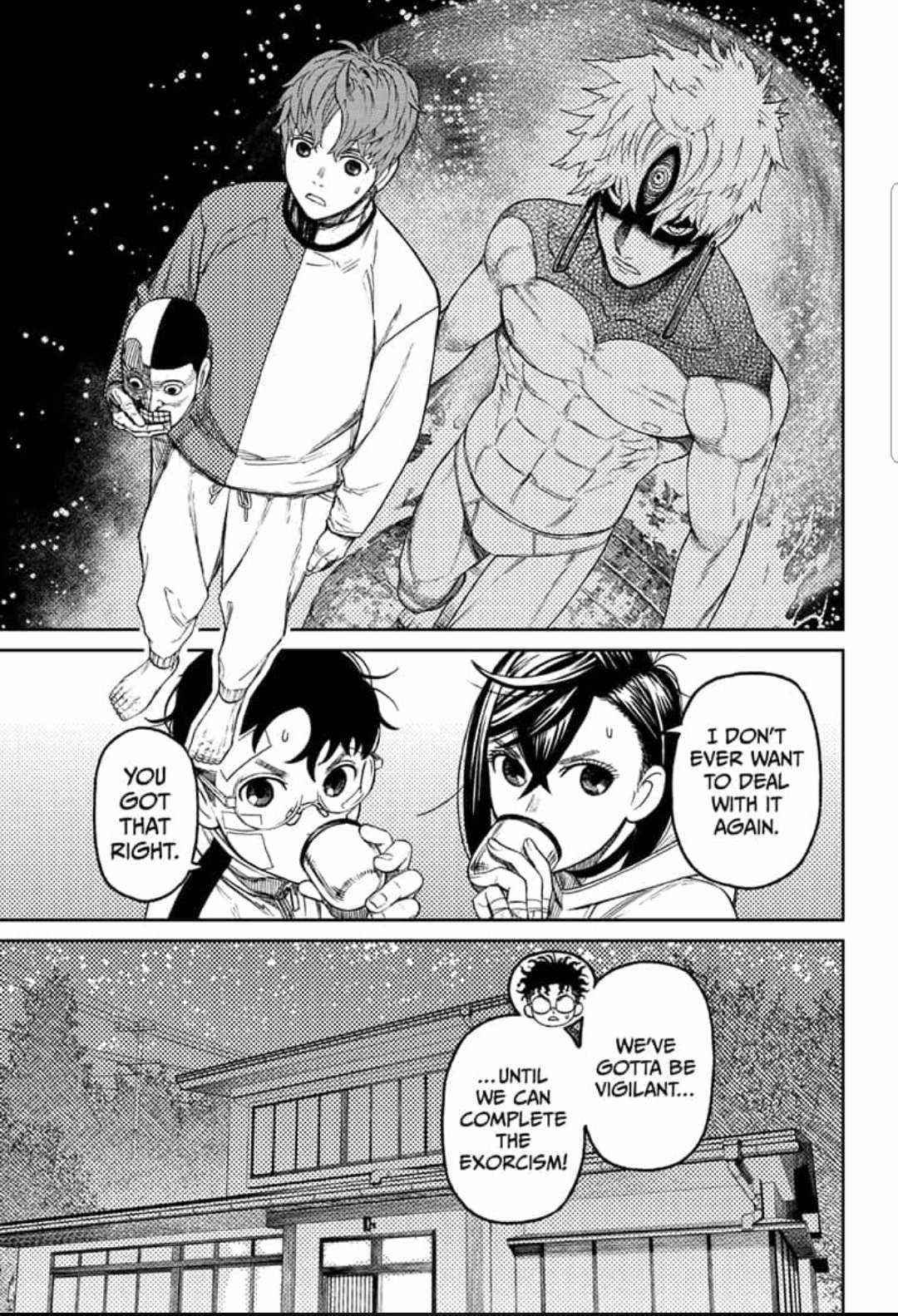 Dandadan Manga Chapter 50 page 7 - Let's All Carry Around Hot Water