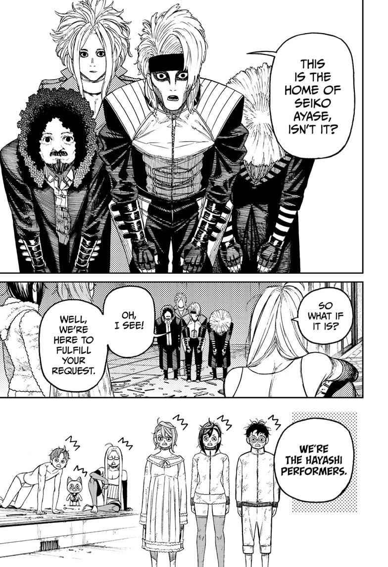 Dandadan Manga Chapter 52 page 9 - The Hayashi Performers Are Here