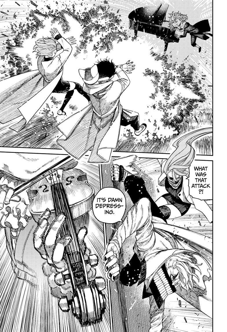 Dandadan Manga Chapter 57 page 15 - Scary Dudes at School