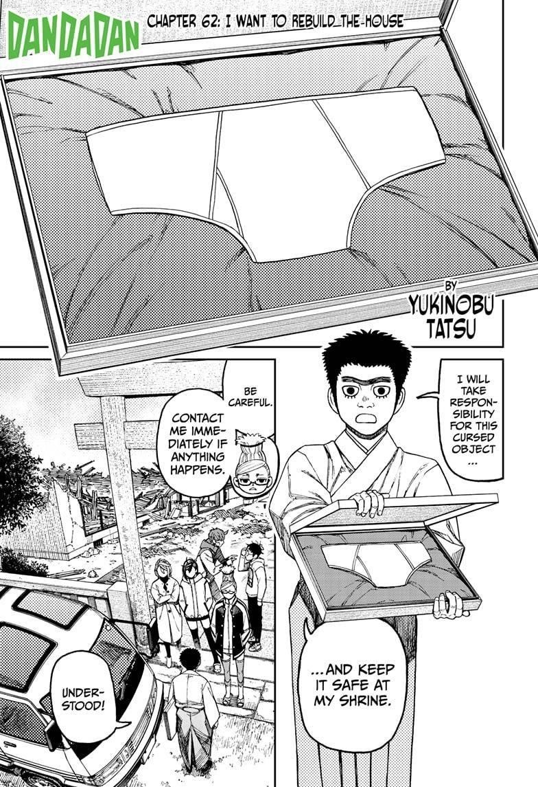 Dandadan Manga Chapter 62 page 1 - I Want to Rebuild the House