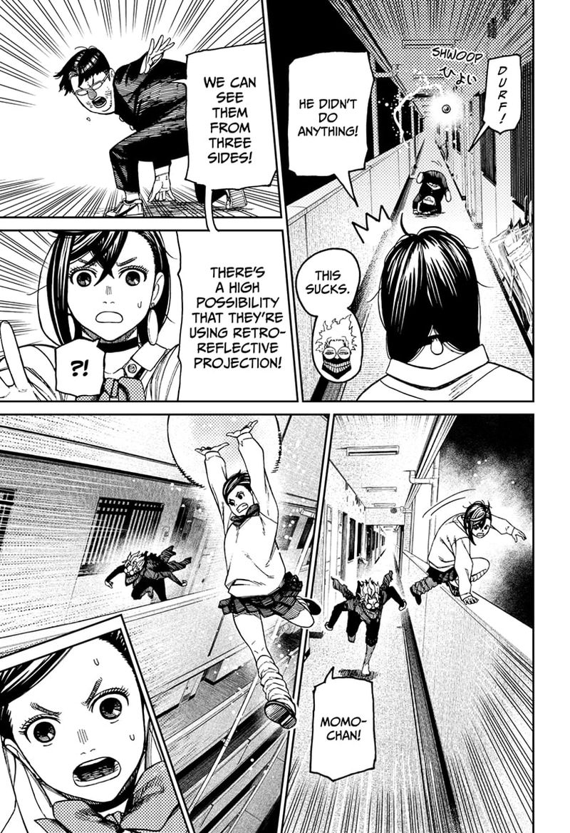 Dandadan Manga Chapter 65 page 13 - I Can't See Them!