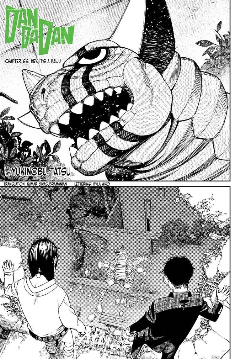 Dandadan Manga Chapter 66 page 1 - Hey, It's a Kaiju