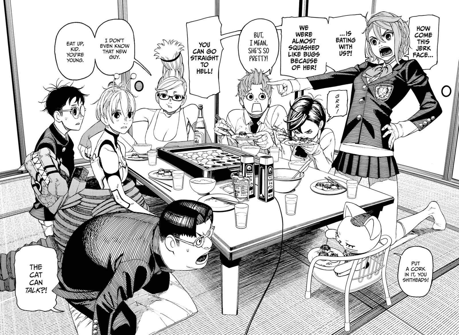 Dandadan Manga Chapter 73 page 2 - Let's Eat Some Takoyaki