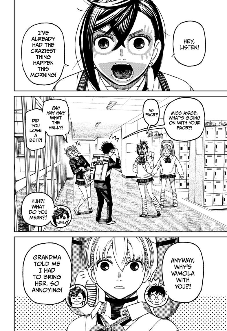 Dandadan Manga Chapter 76 page 14 - What Do We Do With Her?