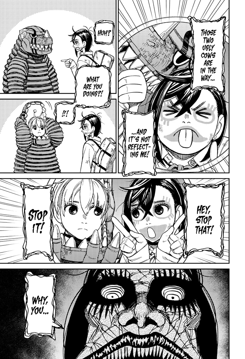 Dandadan Manga Chapter 76 page 3 - What Do We Do With Her?