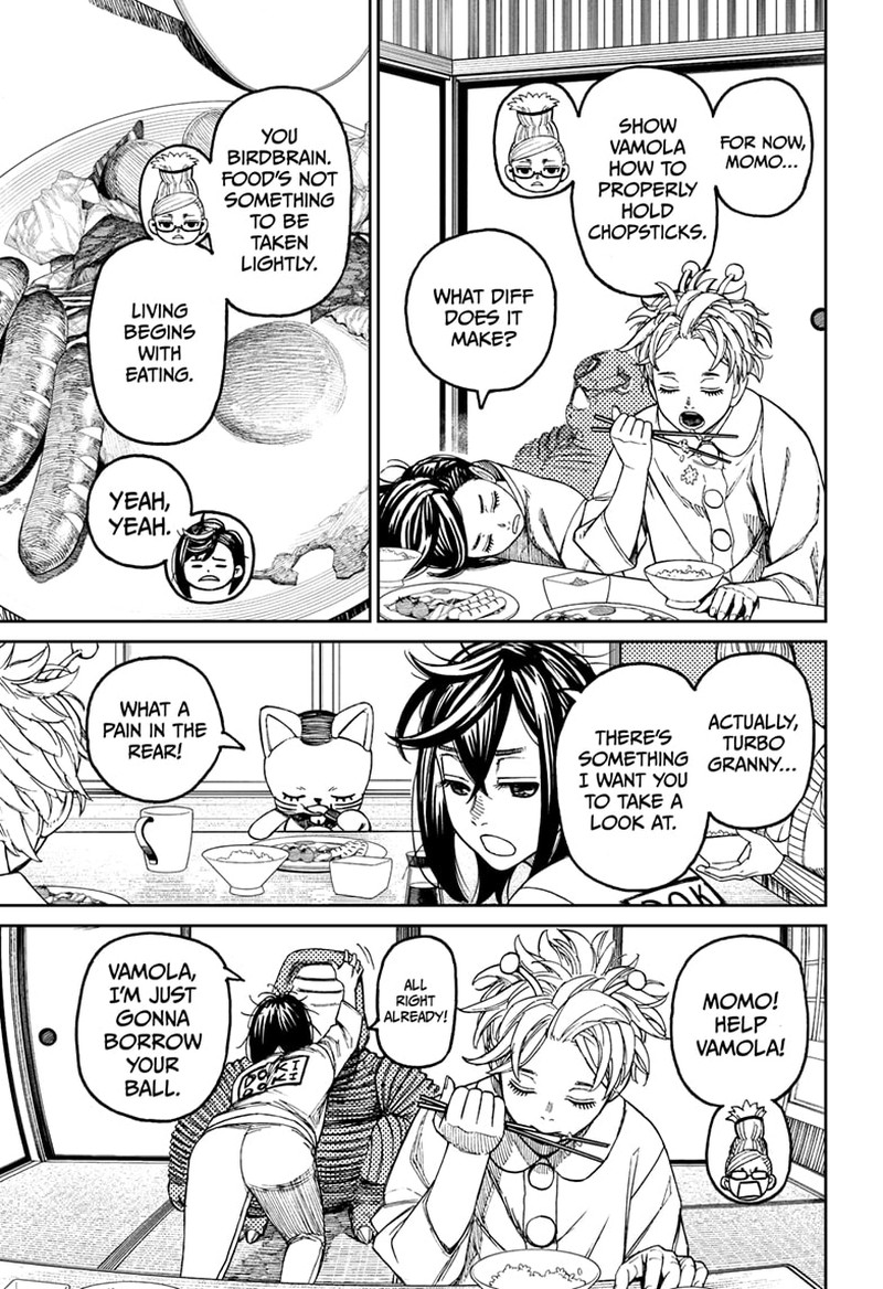 Dandadan Manga Chapter 79 page 3 - Just Who the Heck Is This Person?