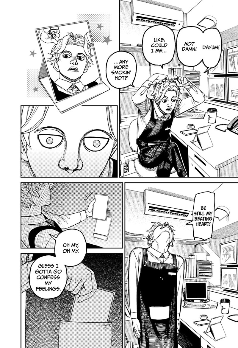 Dandadan Manga Chapter 87 page 2 - Can Never Sleep at a Manga Cafe