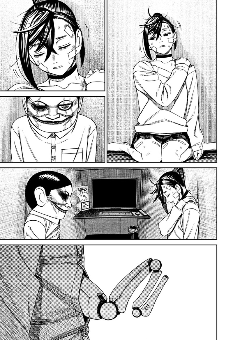 Dandadan Manga Chapter 87 page 3 - Can Never Sleep at a Manga Cafe