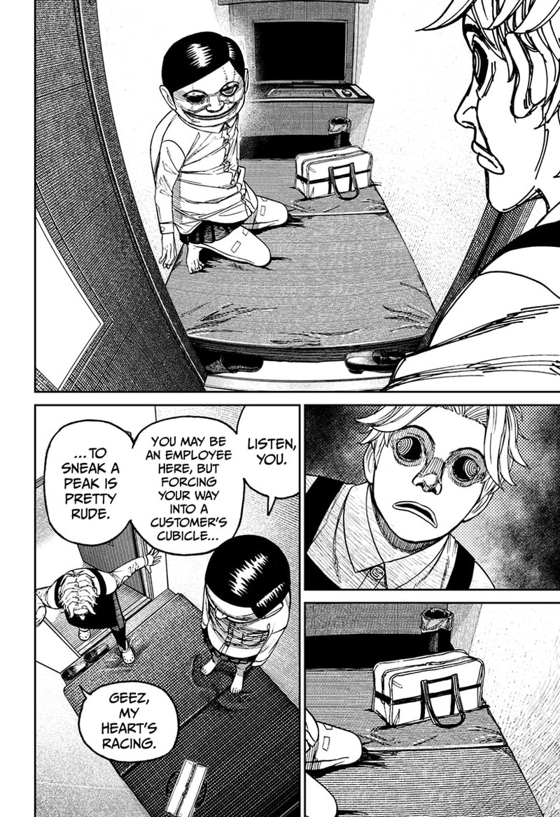 Dandadan Manga Chapter 87 page 8 - Can Never Sleep at a Manga Cafe